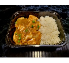 Home made chicken curry and rice